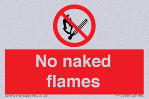 No naked flames